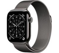 Apple Watch Series 11 GPS + Cellular 42mm Slate Titanium Case with Slate Milanese Loop