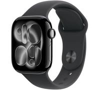 Apple Watch Series 11 [GPS + Cellular 42mm] Smart Watch with Jet Black Case and Black Sport Band, Sleep Score, Activity Monitor, Health Tracker, Screen Always On