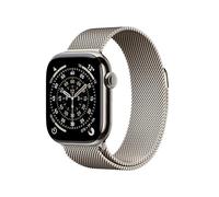 Apple Watch Series 11 GPS + Cellular 42mm Smartwatch with Natural Titanium Case with Natural Milanese Loop. Sleep Score, Fitness Tracker, Health Monitoring, Always-On Display, Water Resistant