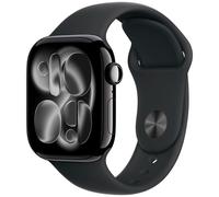Apple Watch Series 11 GPS + Cellular 46mm Jet Black Aluminium Black Sport Band M/L MFC44 - Unisex - 46 mm - Smartwatch - Quartz with charger Black 42/44/45/49 mm