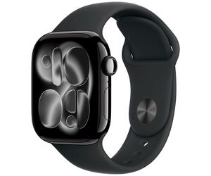 Apple Watch Series 11 GPS + Cellular 46mm Jet Black Aluminium Black Sport Band S/M MFC24 - Unisex - 46 mm - Smartwatch - Quartz with charger Black 42/44/45/49 mm