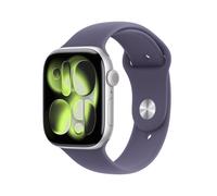 Apple Watch Series 11 GPS + Cellular 46mm Silver Aluminium Case with Purple Fog Sport Band - M/L