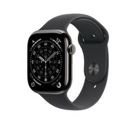 Apple Watch Series 11 GPS + Cellular 46mm Slate Titanium Case with Black Sport B