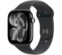 Apple Watch Series 11 [GPS + Cellular 46mm] Smart Watch with Jet Black Case and Black Sport Band, Sleep Score, Activity Monitor, Health Tracker, Screen Always On