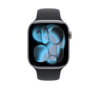Apple Watch Series 11 GPS + Cellular 46mm Smartwatch Space Grey Aluminium Case with Black Sport Band