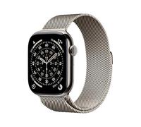 Apple Watch Series 11 GPS + Cellular 46mm Smartwatch with Natural Titanium Case with Natural Milanese Loop S/M. Sleep Score, Fitness Tracker, Health Monitoring, Always-On Display, Water Resistant