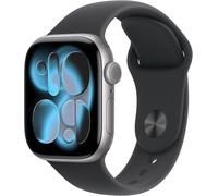 Apple Watch Series 11 GPS + Cellular 46mm Space Grey Aluminium Case with Black Sport Band - S/M