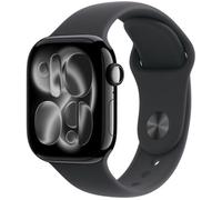 Apple Watch Series 11 Smartwatch 42mm Jet Black Aluminium Black Sport Band S/M