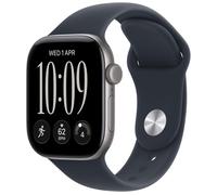 Apple Watch Series 12, 42MMmm, Space Grey Aluminium Case, GPS + Cellular [2026] - Navy Blue Sport Band - S/M, Blue
