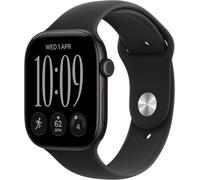 Apple Watch Series 12 GPS 46mm Smartwatch - Black Aluminium Case with Black Sport Band M/L, New