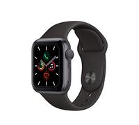 Apple Watch Series 5 40mm (GPS Only) Aluminium Case Grey Sport Band Black (Renewed)