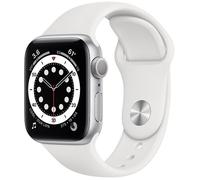 Apple Watch Series 6 Aluminium 40 mm (2020) | GPS | silver | white sports strap