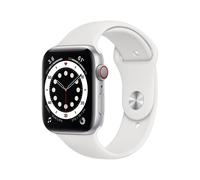 Apple Watch Series 6 OLED 44 mm Digital 368 x 448 pixels Touchscreen 4G Silver Wi-Fi GPS (satellite)