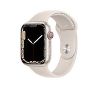 Apple Watch Series 7 (GPS + Cellular, 45MM) Starlight Aluminium Case with Starlight Sport Band (Renewed)