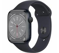 Apple Watch Series 8 (GPS, 45mm) Midnight Aluminum Case with Midnight Sport Band, Regular (Renewed)