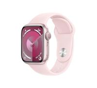 Apple Watch Series 9 (GPS, 41MM) - Pink Aluminum Case with Pink Sport Band, M/L (Renewed)