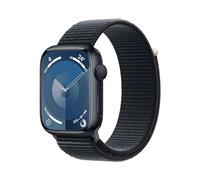 Apple Watch Series 9 [GPS, 45MM] - Midnight Aluminium case with Midnight Sport loop, One Size (Renewed)