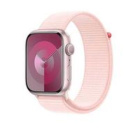 Apple Watch Series 9 GPS 45mm Pink Aluminium Case with Light Pink Sport Loop Carbon