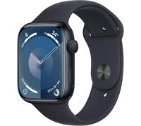 Apple Watch Series 9 GPS, 45mm Smartwatch - Midnight Aluminium Case with Midnight Sport Band (S/M), New