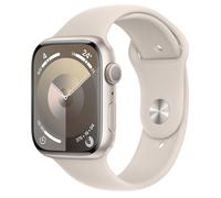 Apple Watch Series 9 GPS 45mm Starlight Aluminium Case with Starlight Sport Band - M/L