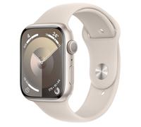 Apple Watch Series 9 GPS 45mm Starlight Aluminium Case w/ Starlight Sport Band - M/L