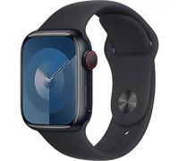 Apple Watch Series 9 GPS + Cellular 41mm Midnight Aluminium Case with Midnight Sport Band - S/M Carbon