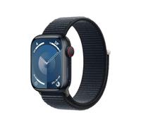 Apple Watch Series 9 [GPS + Cellular, 41mm] - Midnight Aluminum Case with Midnight Sport Loop, One Size (Renewed)