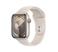 Apple Watch Series 9 GPS + Cellular 45mm Starlight Aluminium Case with Starlight Sport Band - S/M