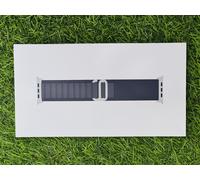 Apple Watch Strap Band 49mm Black Alpine Loop Natural Titanium Finish M Medium