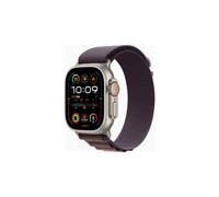Apple Watch Ultra 2 - 49 mm - titanium - smart watch with Alpine Loop - textile - indigo - band size: L - 64 GB - Wi-Fi,