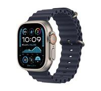 Apple Watch Ultra 2 GPS + Cellular 49mm Natural Titanium Case with Navy Ocean Band