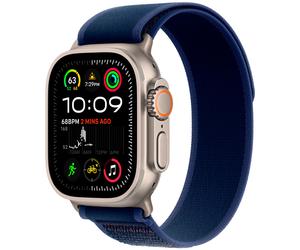 Apple Watch Ultra 2 GPS + Cellular 49mm Natural Titanium Trail Loop S/M MX4J3 - Unisex - 49 mm - Smartwatch - Quartz with charger - Sapphire Glass Black 42/44/45/49 mm