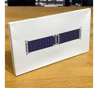 Apple Watch Ultra 2 Strap 49mm Navy Alpine Loop Natural Titanium M Original
