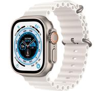 Apple Watch Ultra (2022) GPS + Cellular 49 mm - Titanium Natural Titanium - Ocean band White refurbished