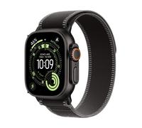Apple Watch Ultra 3 GPS + Cellular 49mm Premium Running and Multisport Smartwatch with Rugged Black Titanium Case with Black/Charcoal Trail Loop S/M. Advanced Health and Fitness Tracking