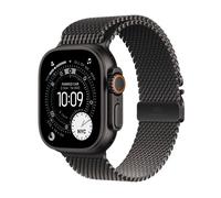 Apple Watch Ultra 3, 49mm, Black Titanium Case, GPS + Cellular [2025] - Black Titanium Milanese Loop - L