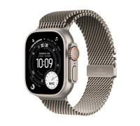 Apple Watch Ultra 3, 49mm, Natural Titanium Case, GPS + Cellular [2025] - Natural Titanium Milanese Loop - L, Titanium
