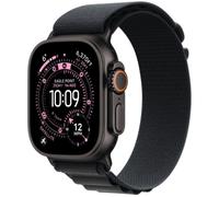APPLE Watch Ultra 3 Cellular - 49 mm Black Titanium Case with Black Alpine Loop, Large, Black