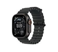 Apple Watch Ultra 3 GPS + Cellular 49mm Premium Running and Multisport Smartwatch with Rugged Black Titanium Case with Black Ocean Band. Advanced Health and Fitness Tracking