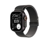Apple Watch Ultra 3 (GPS + Cellular, 2025) 49mm & Black Titanium Case with Black Titanium Milanese Loop, Black Titanium, Men Black Titanium