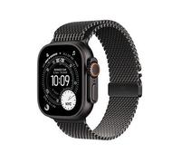 Apple Watch Ultra 3 (GPS + Cellular, 2025) 49mm & Black Titanium Case with Black Titanium Milanese Loop, Black Titanium, Men Black Titanium