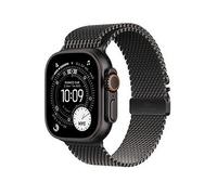 Apple Watch Ultra 3 GPS + Cellular 49mm Premium Running and Multisport Smartwatch with Rugged Black Titanium Case with Black Titanium Milanese Loop - Small. Advanced Health and Fitness Tracking