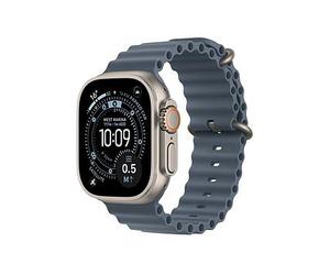 Apple Watch Ultra 3 (Gps + Cellular, 2025) 49Mm & Natural Titanium Case With Anchor Blue Ocean Band Natural Titanium