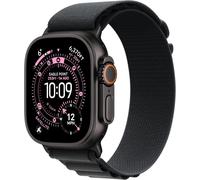 Apple Watch Ultra 3 GPS + Cellular 49mm Premium Running and Multisport Smartwatch with Rugged Black Titanium Case with Black Alpine Loop - Medium. Advanced Health and Fitness Tracking