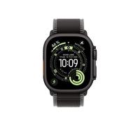 Apple Watch Ultra 3 GPS + Cellular 49mm Premium Running and Multisport Smartwatch with Rugged Black Titanium Case with Black/Charcoal Trail Loop M/L. Advanced Health and Fitness Tracking