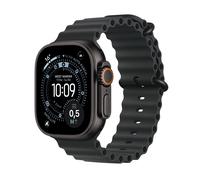 Apple Watch Ultra 3 GPS + Cellular 49mm Premium Running and Multisport Smartwatch with Rugged Black Titanium Case with Black Ocean Band. Advanced Health and Fitness Tracking
