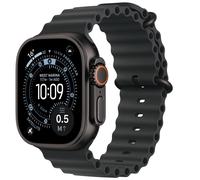 Apple Watch Ultra 3 GPS + Cellular 49mm Premium Running and Multisport Smartwatch with Rugged Black Titanium Case with Black Ocean Band. Advanced Health and Fitness Tracking