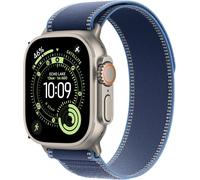 Apple Watch Ultra 3 GPS + Cellular 49mm Natural Titanium Case with Blue/Bright Blue Trail Loop - S/M