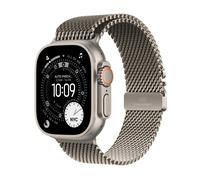 Apple Watch Ultra 3 GPS + Cellular 49mm Premium Running and Multisport Smartwatch with Rugged Natural Titanium Case with Natural Titanium Milanese Loop - Large. Advanced Health and Fitness Tracking
