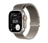 Apple Watch Ultra 3 GPS + Cellular 49mm Natural Titanium Case with Natural Titanium Milanese Loop - Large